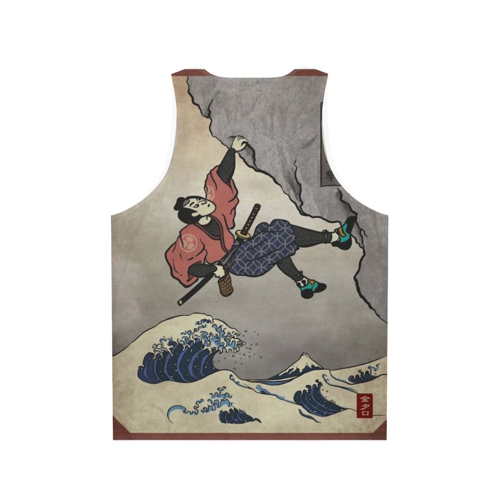 Samurai-inspired climbing tank top for deep water soloing - Back