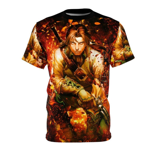 Vintage-style t-shirt featuring the iconic Fable 2 game artwork