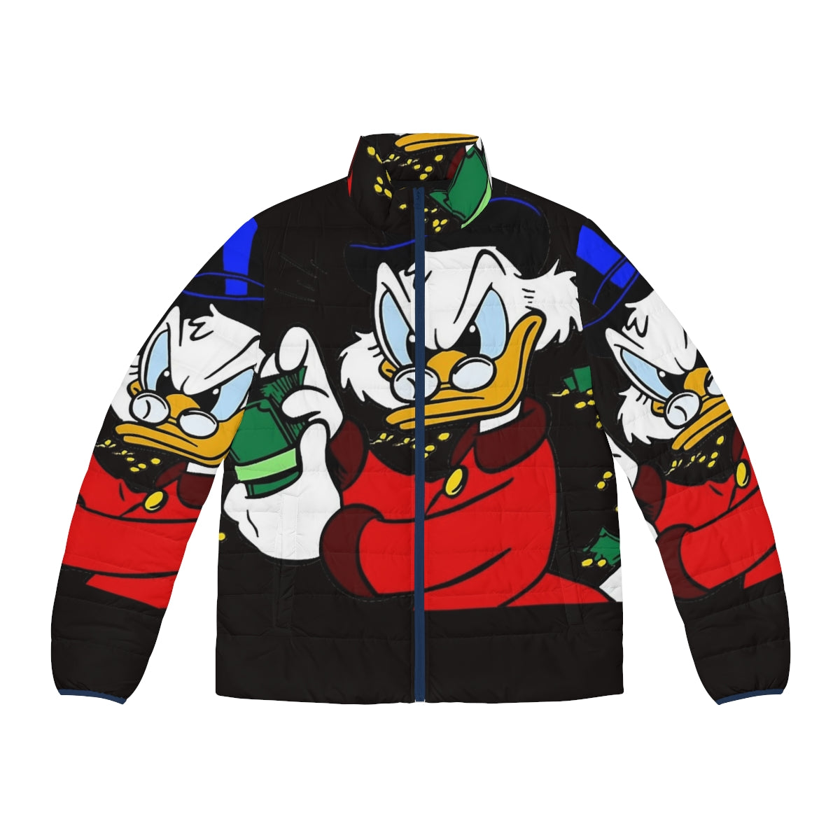 Scrooge McDuck puffer jacket with classic t-shirt design