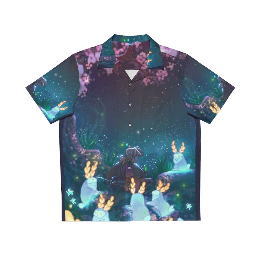 Blupee Sanctuary Hawaiian Shirt with Link and Moon Bunnies