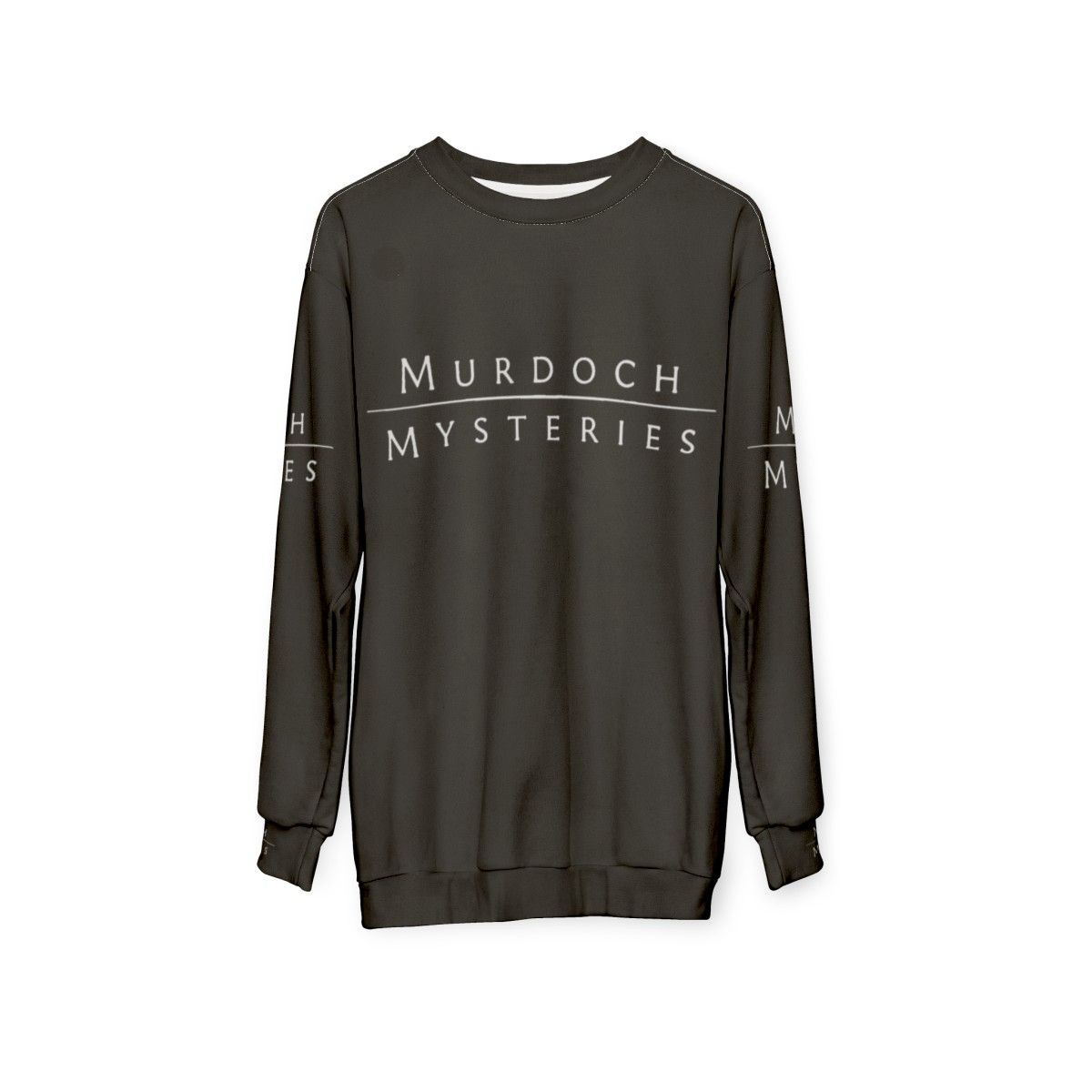 Murdoch Mysteries detective series logo sweatshirt - hanging