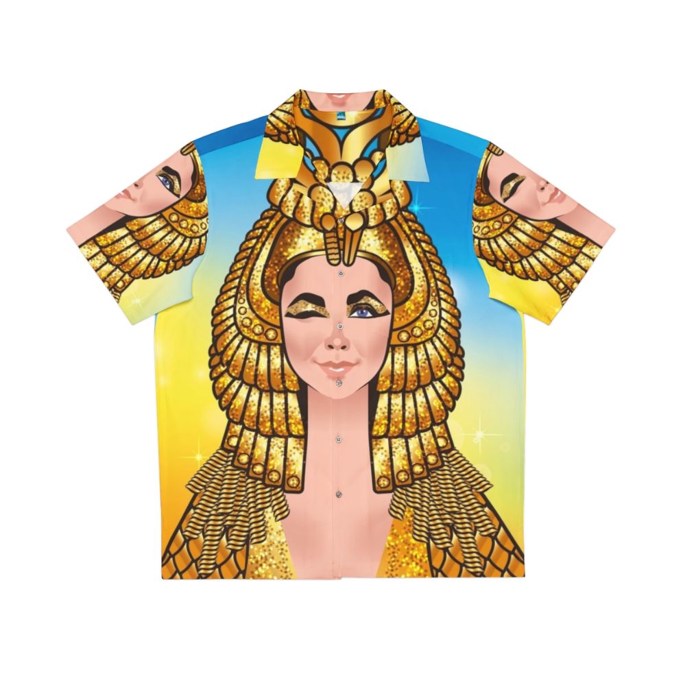 "A Wink A Smile Hawaiian Shirt featuring Cleopatra-inspired design"