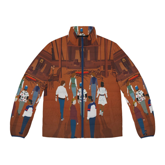 Stranger Things Fan Art Puffer Jacket with Eleven from the Netflix Series