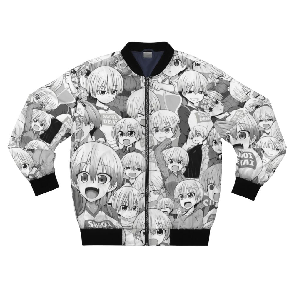 Uzaki-chan Collage Bomber Jacket - Anime-inspired Merchandise