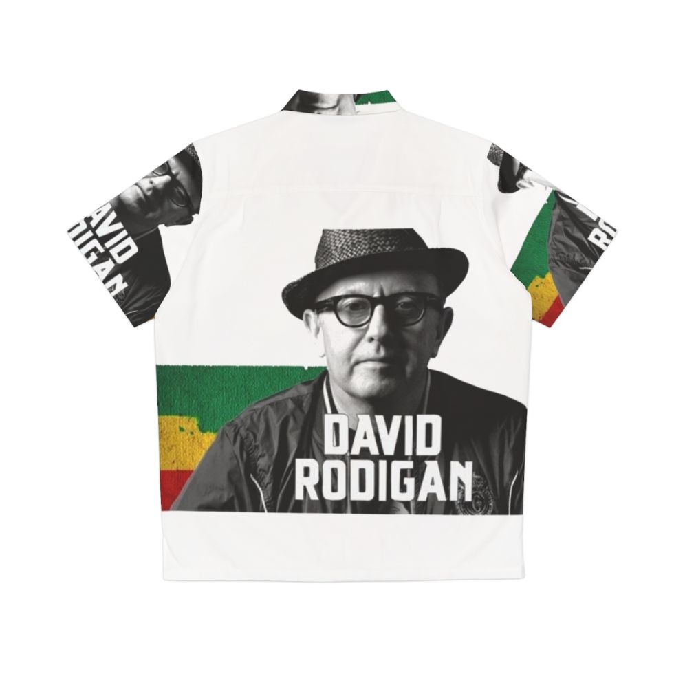 David Rodigan Hawaiian Shirt with Tropical Print Design - Back