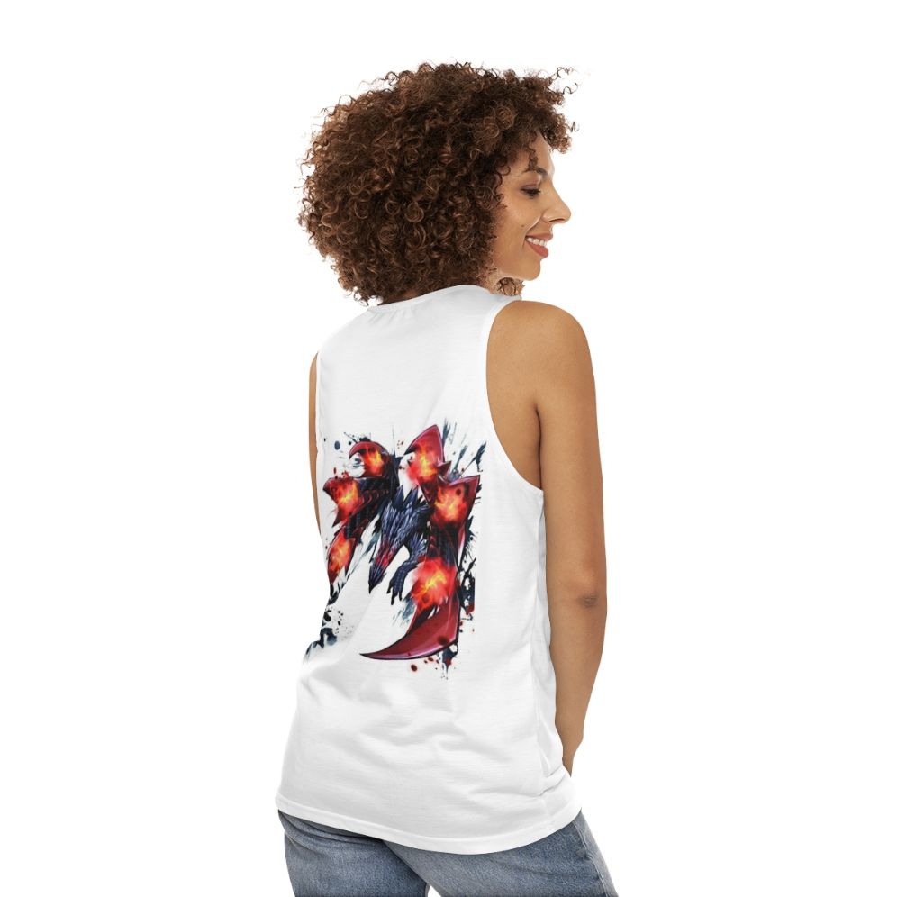 Valstrax Monster Hunter Unisex Tank Top - women back