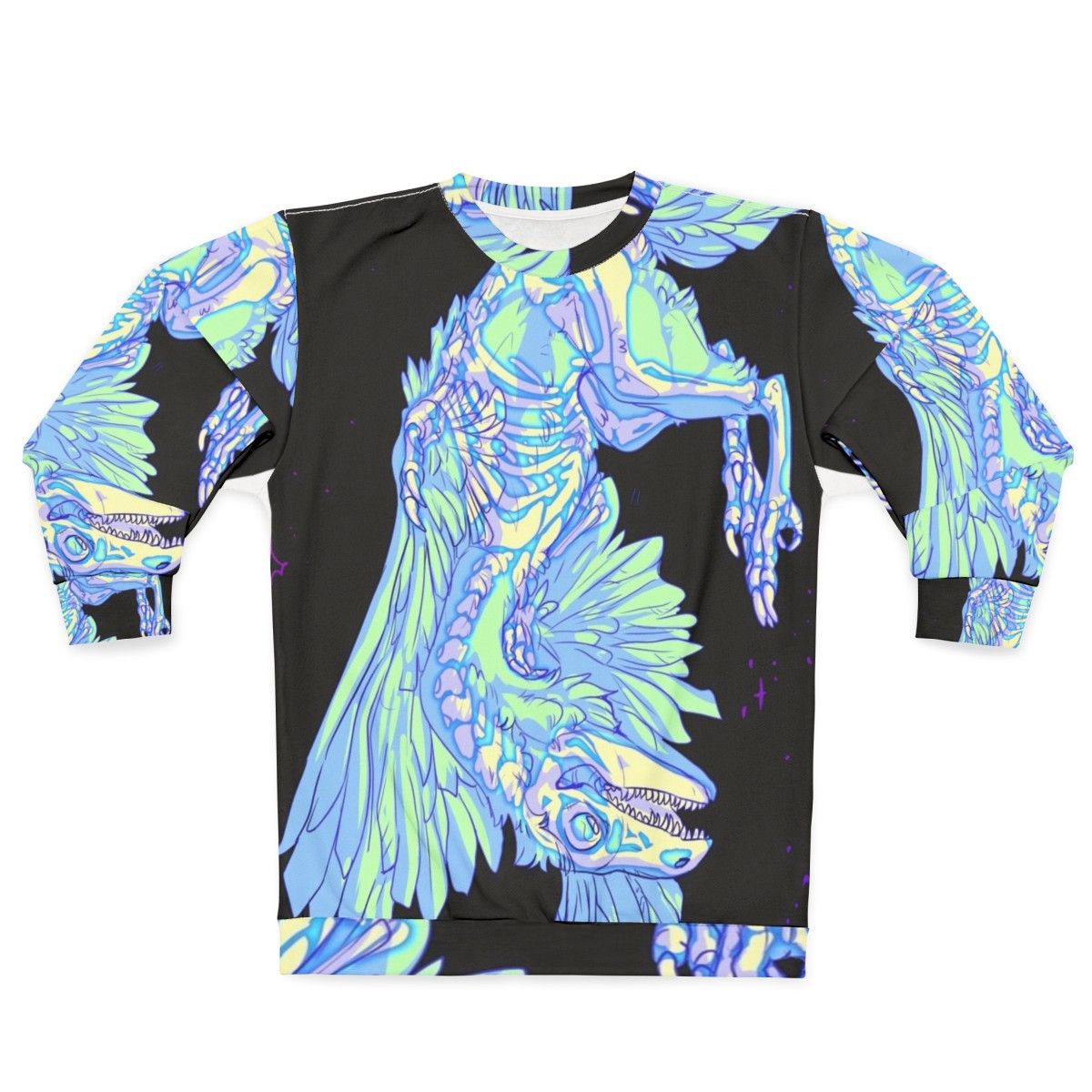 Glow-in-the-Dark Archaeopteryx Prehistoric Sweatshirt