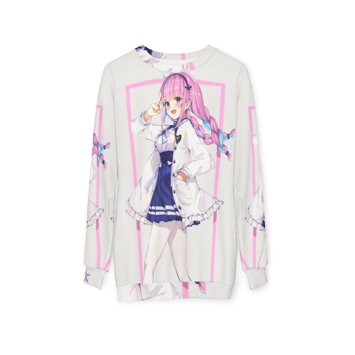 Minato Aqua Hololive VTuber Anime Sweatshirt - hanging