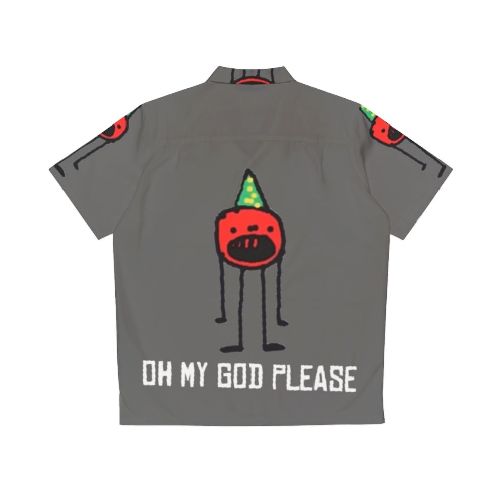 Callmecarson inspired "Oh My God Please" Hawaiian shirt for gaming and meme enthusiasts - Back