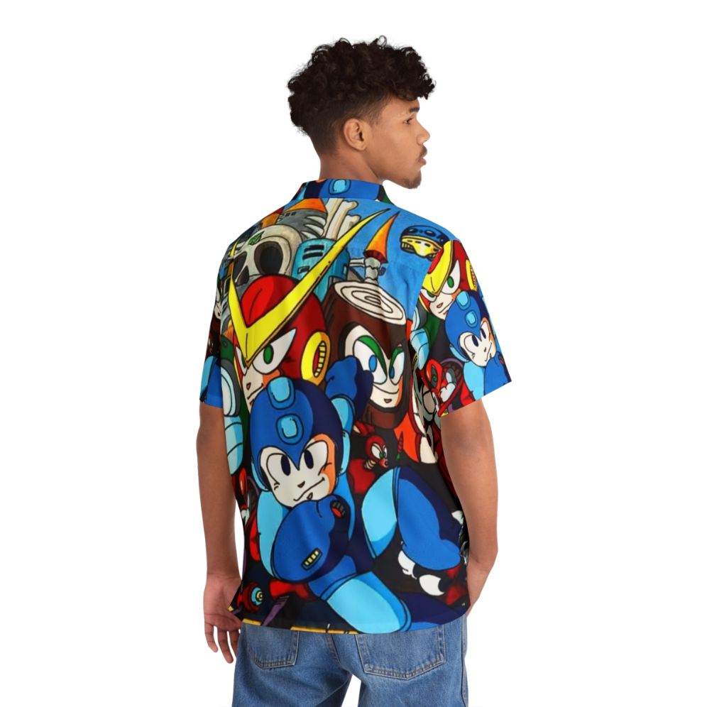 Mega Man 2 Retro Gaming Hawaiian Shirt - People Back