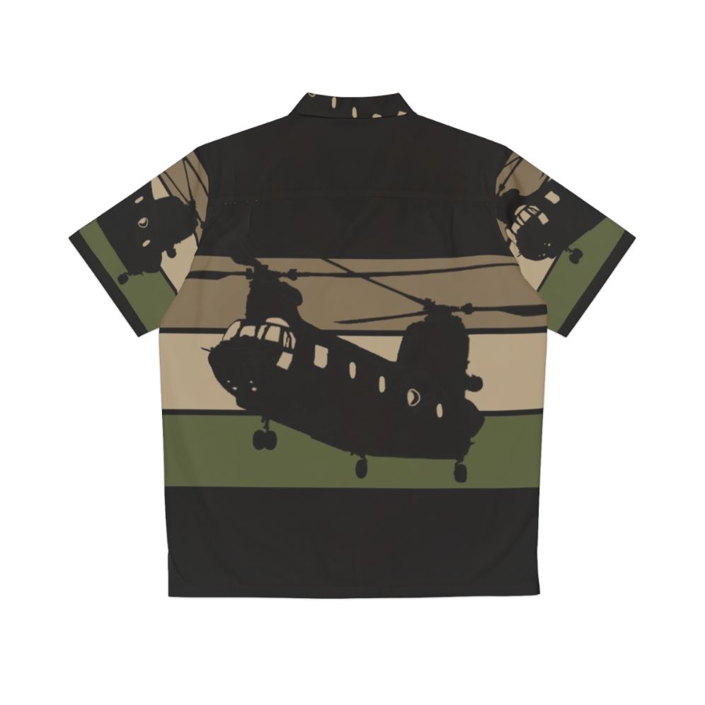 Chinook Helicopter Hawaiian Shirt - Back