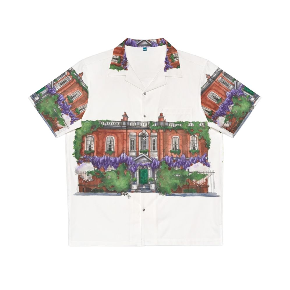 Bridgerton Residence Hawaiian Shirt with Watercolor Bridgerton Art