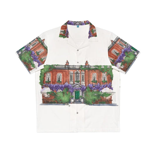 Bridgerton Residence Hawaiian Shirt with Watercolor Bridgerton Art