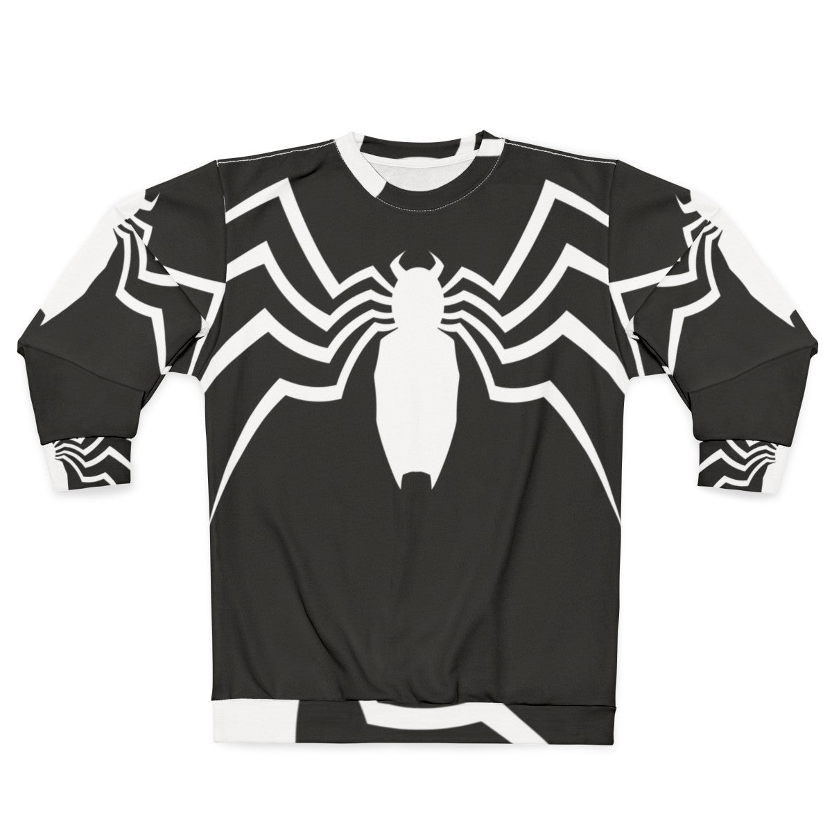 Spider-themed sweatshirt with a minimalist design