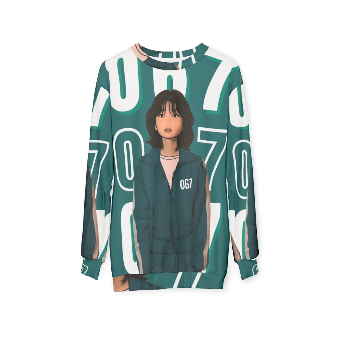 Kang Sae Byeok Squid Game Player 067 Sweatshirt - hanging