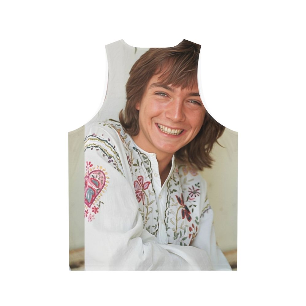 David Cassidy Singer Unisex Tank Top - Back