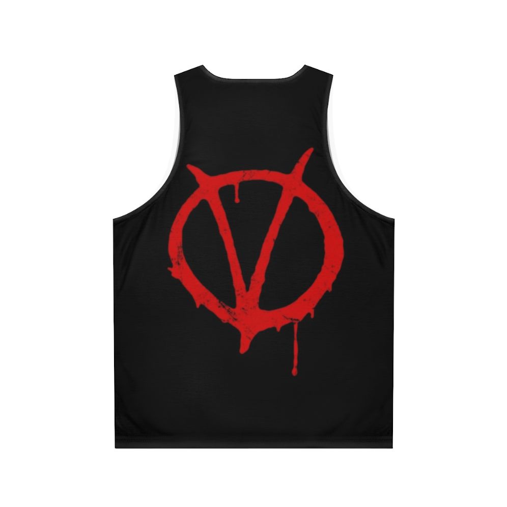 V for Vendetta Graphic Novel Unisex Tank Top - Back