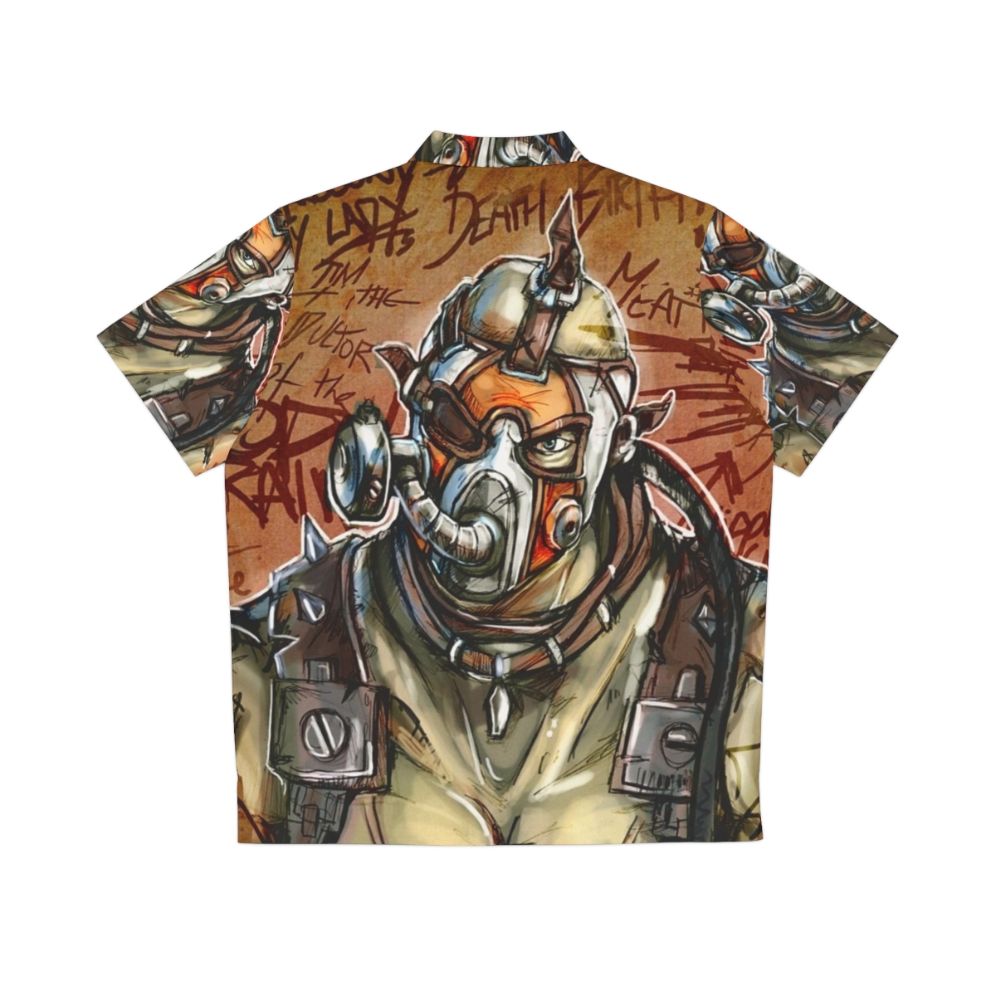 Psycho Hawaiian Shirt 2 - Borderlands Inspired Post Apocalyptic Fashion - Back