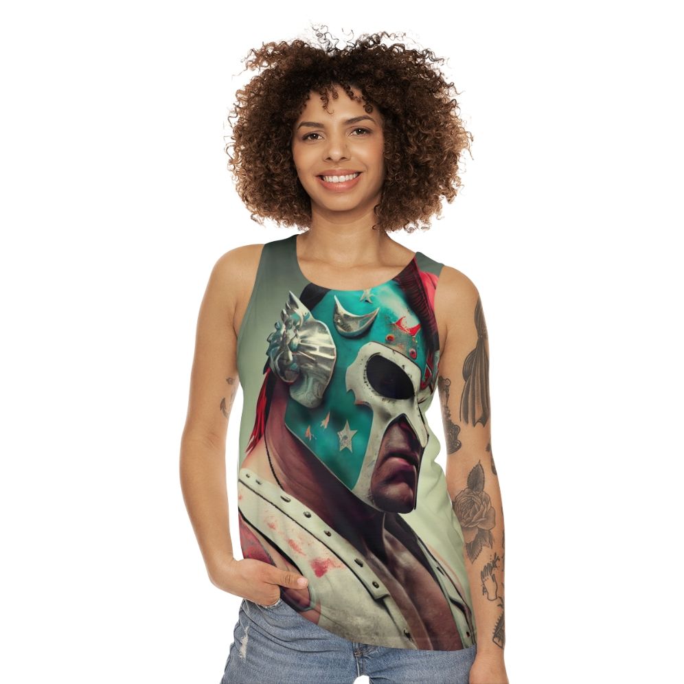 Unisex wrestling tank top for fight fans and culture - women