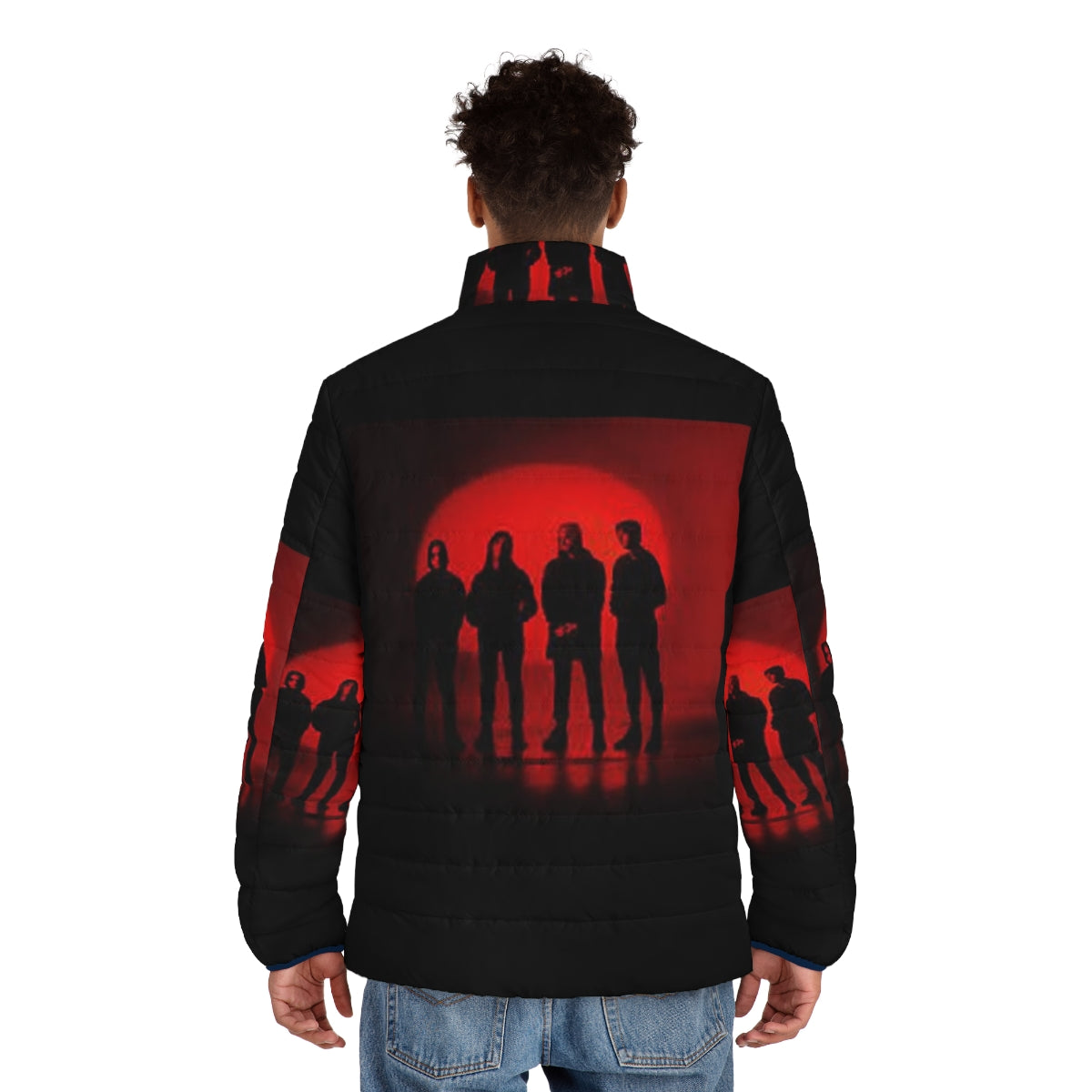 Castlevania inspired puffer jacket featuring a funny quote from the Netflix series - men back