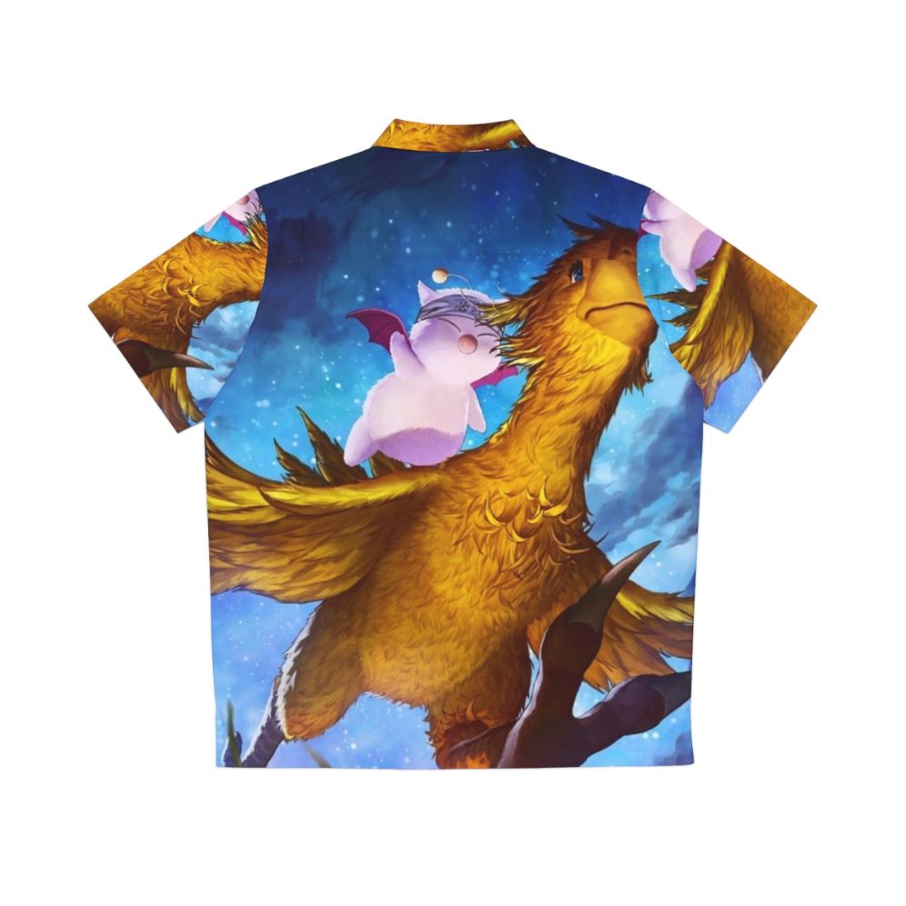 Chocobo Mogry Hawaiian Shirt - Fantasy Video Game Inspired Clothing - Back