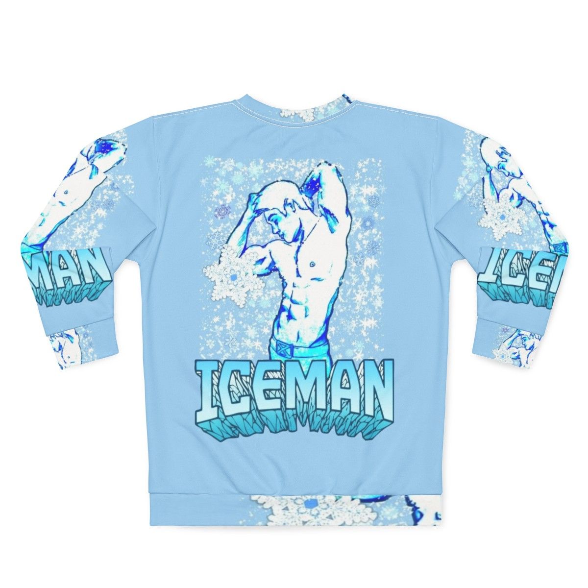 Iceman superhero sweatshirt featuring the X-Men character - Back