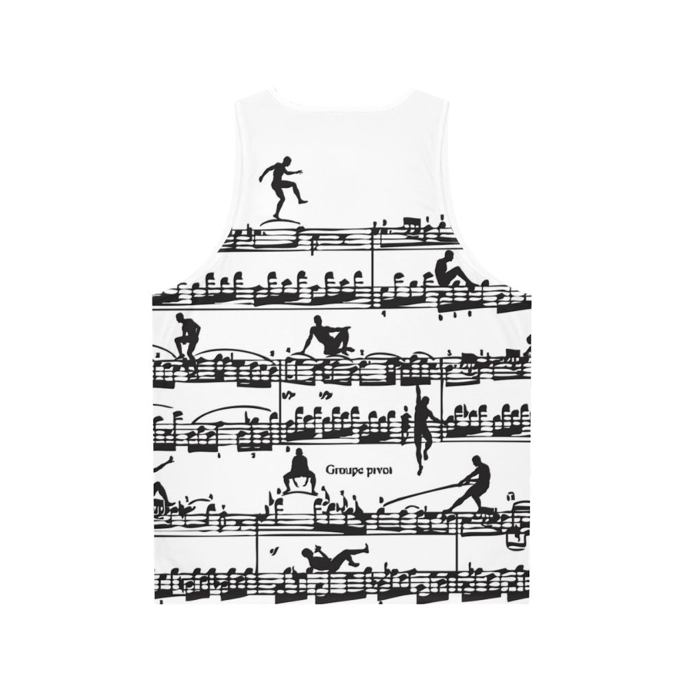 Retro Mozart Unisex Tank Top - Back