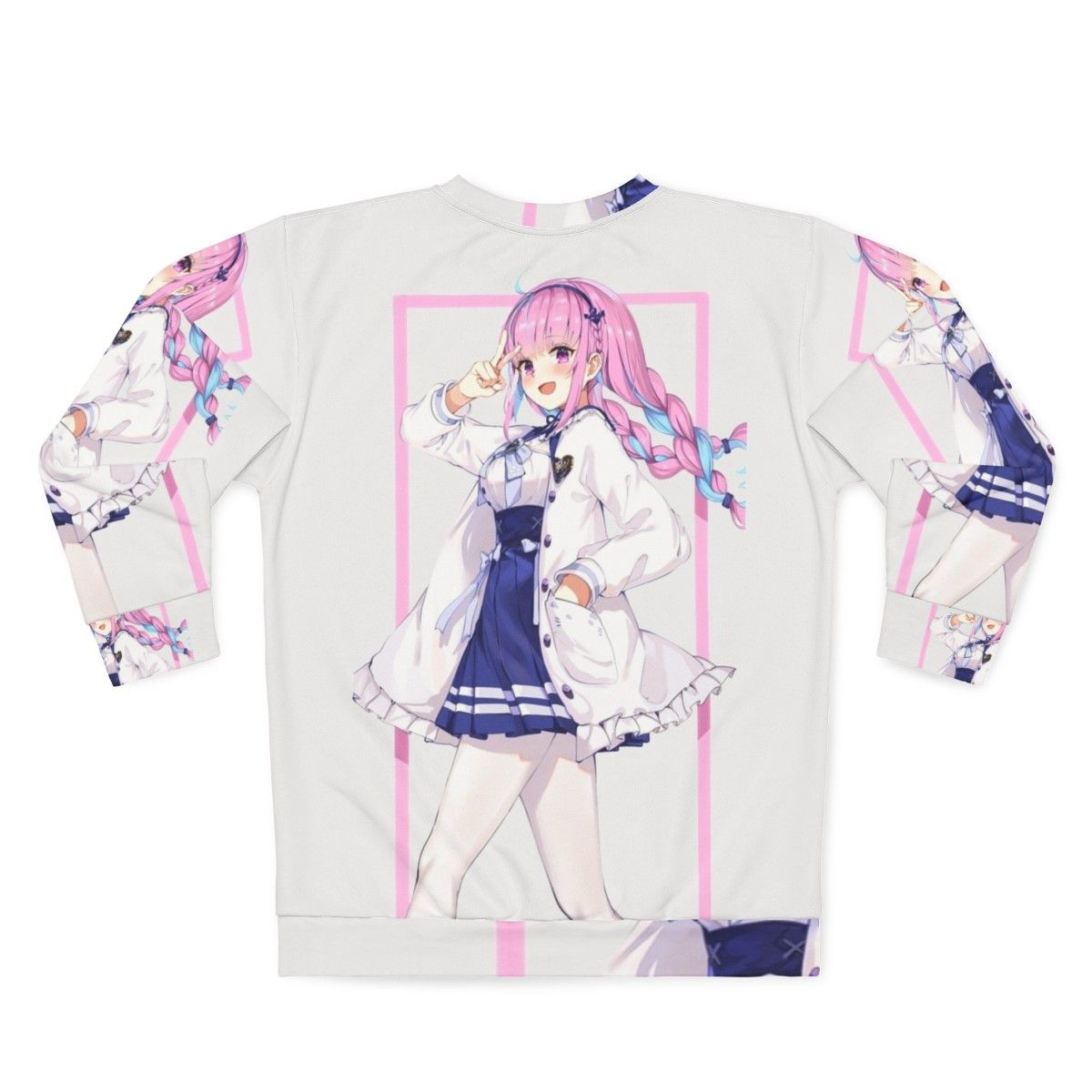 Minato Aqua Hololive VTuber Anime Sweatshirt - Back