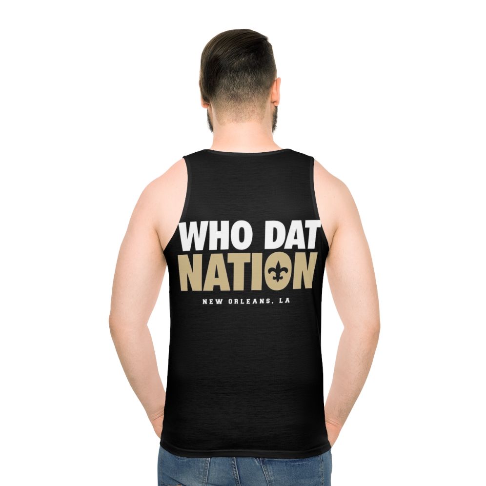 Who Dat Nation Unisex Saints Gaming Tank Top - men back