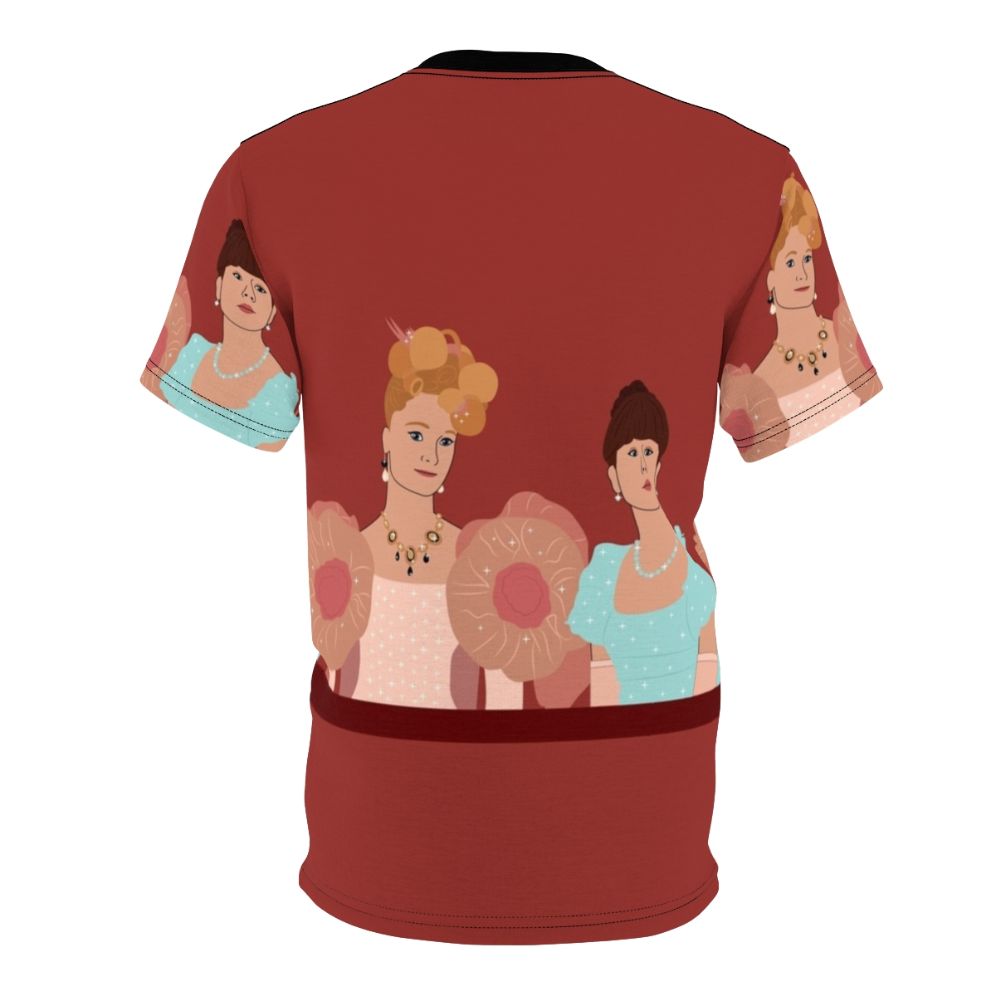 Bridgerton-inspired t-shirt with Eloise Bridgerton and Cressida Cowper print - Back