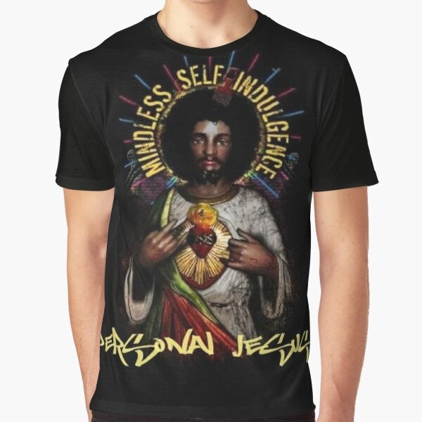 Mindless Self Indulgence "Personal Jesus" Graphic T-Shirt featuring the band's iconic design