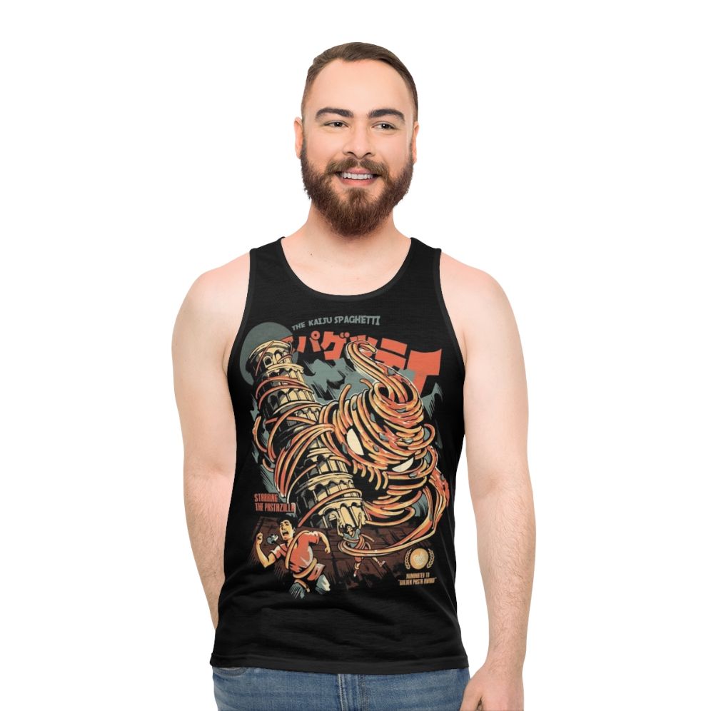 Kaiju spaghetti unisex tank top - men