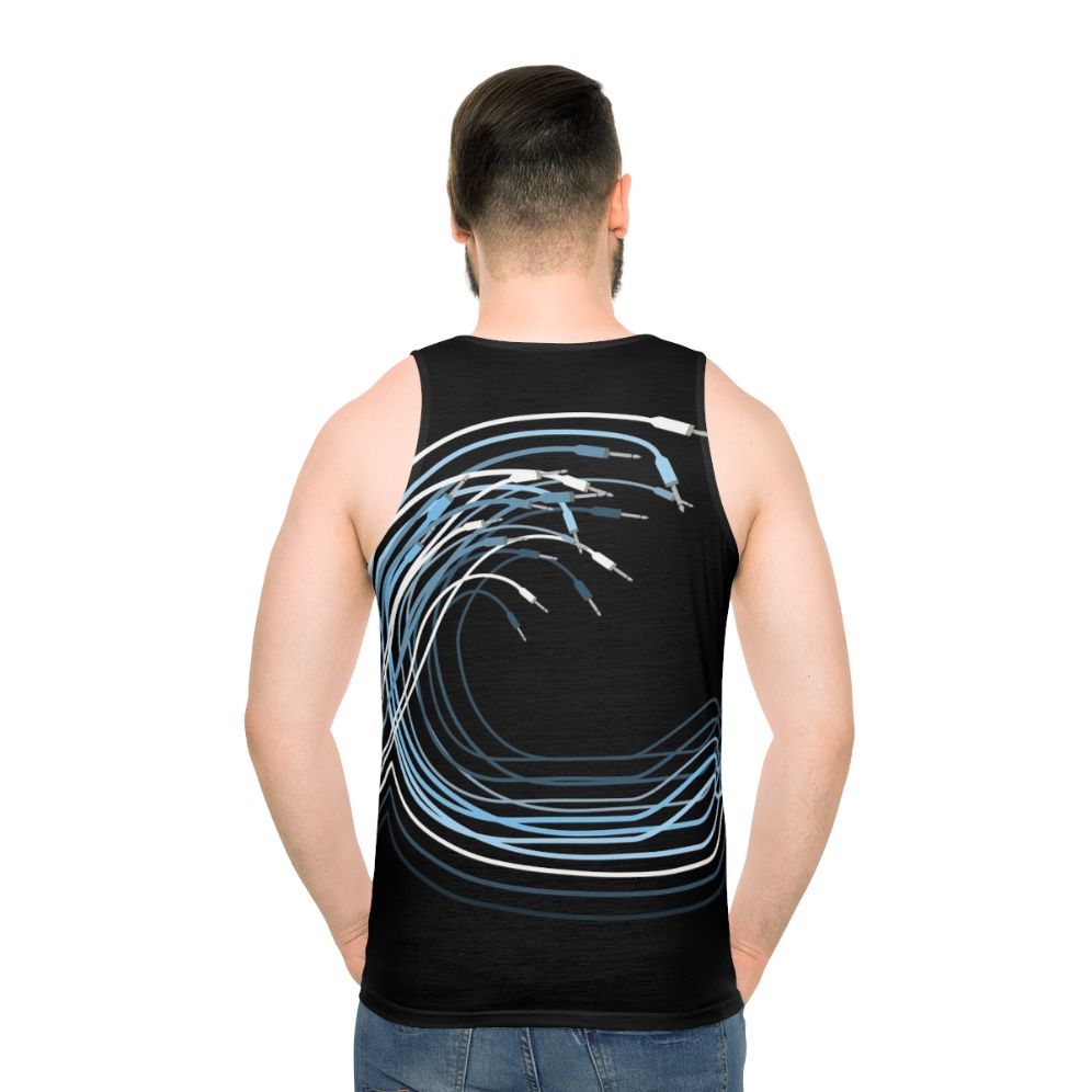 Modular synthesizer eurorack unisex tank top - men back