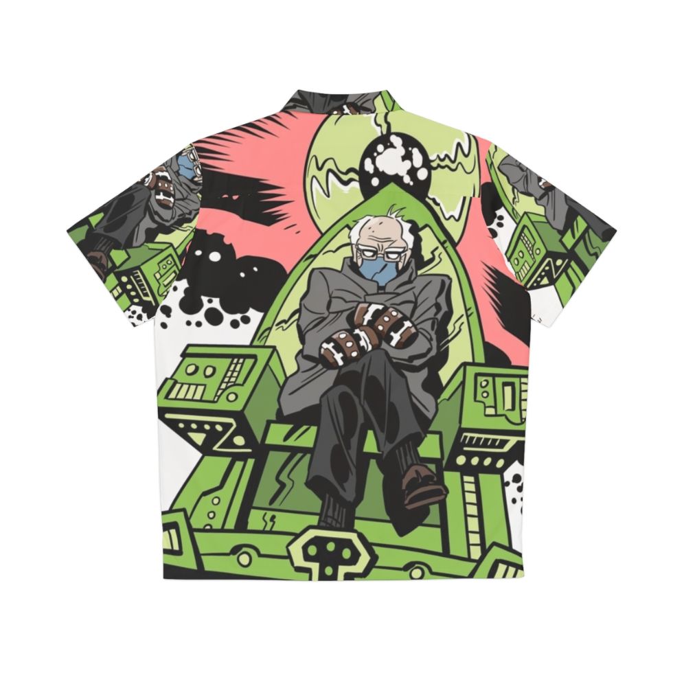 Cosmic Hawaiian Shirt featuring Bernie Sanders, Comics, and Jack Kirby Inspiration - Back