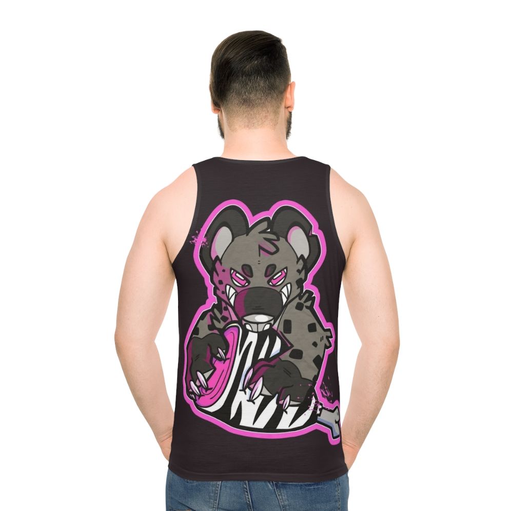 Hyena Meat Inspired Unisex Tank Top - men back