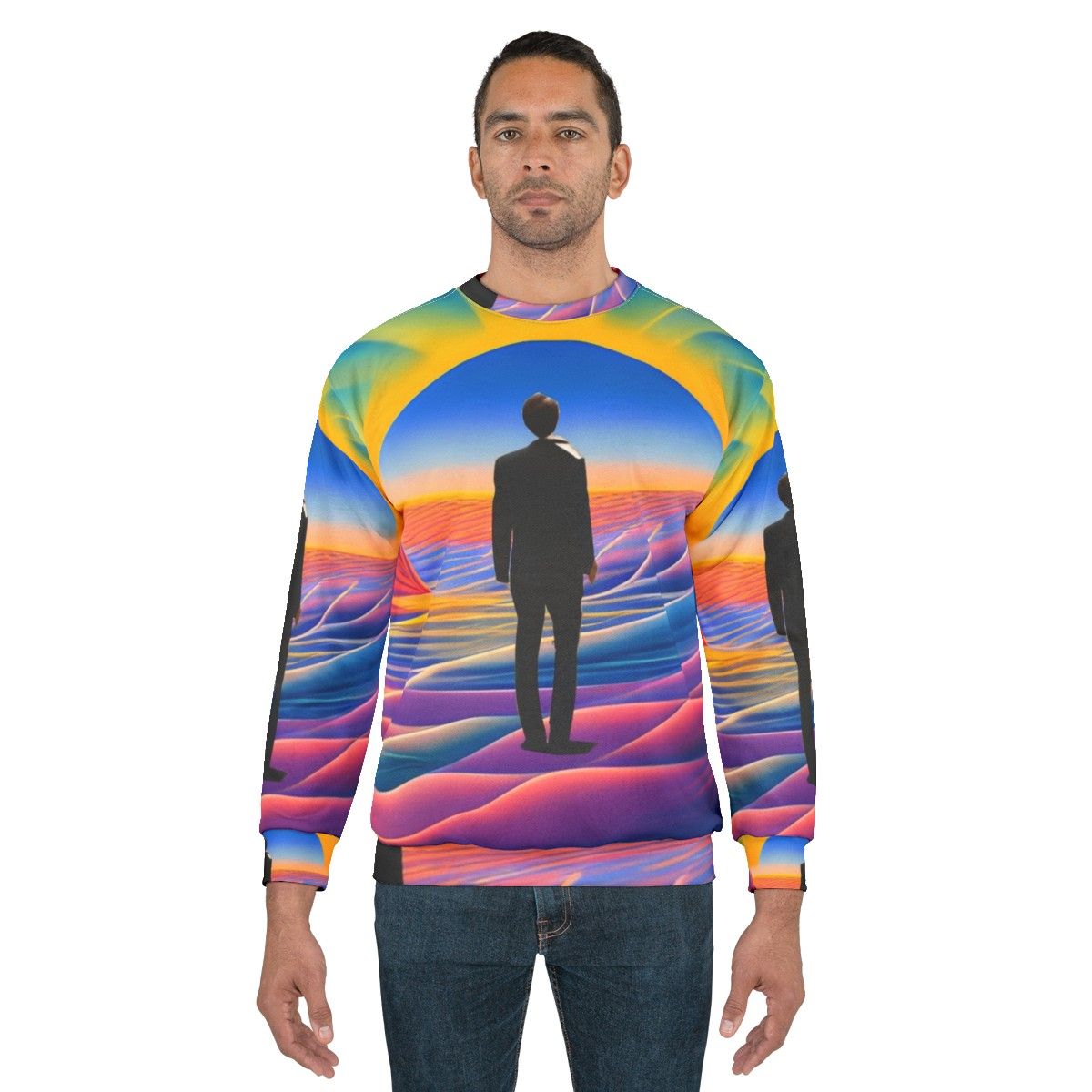 Desert Sunrise Sweatshirt - Abstract, Graphic Design - men