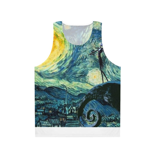 Unisex Starry Night Nightmare Before Christmas Tank Top