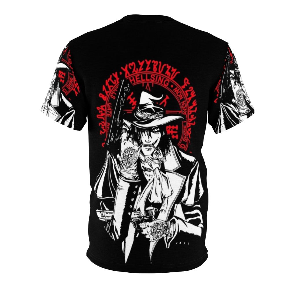 Alucard Hellsing Anime T-Shirt | Manga Inspired Vampires Tee - Back