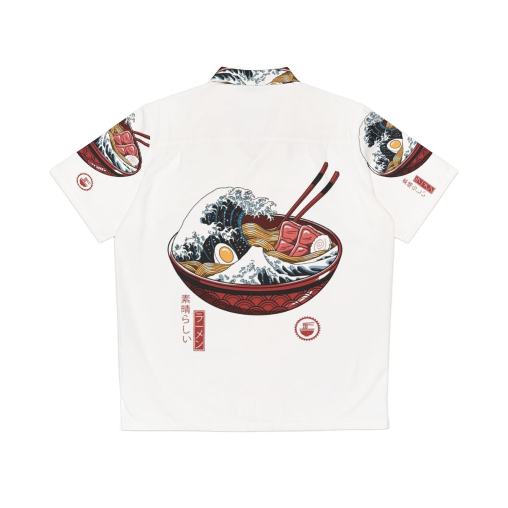 Ramen Wave Japanese Art Hawaiian Shirt - Back