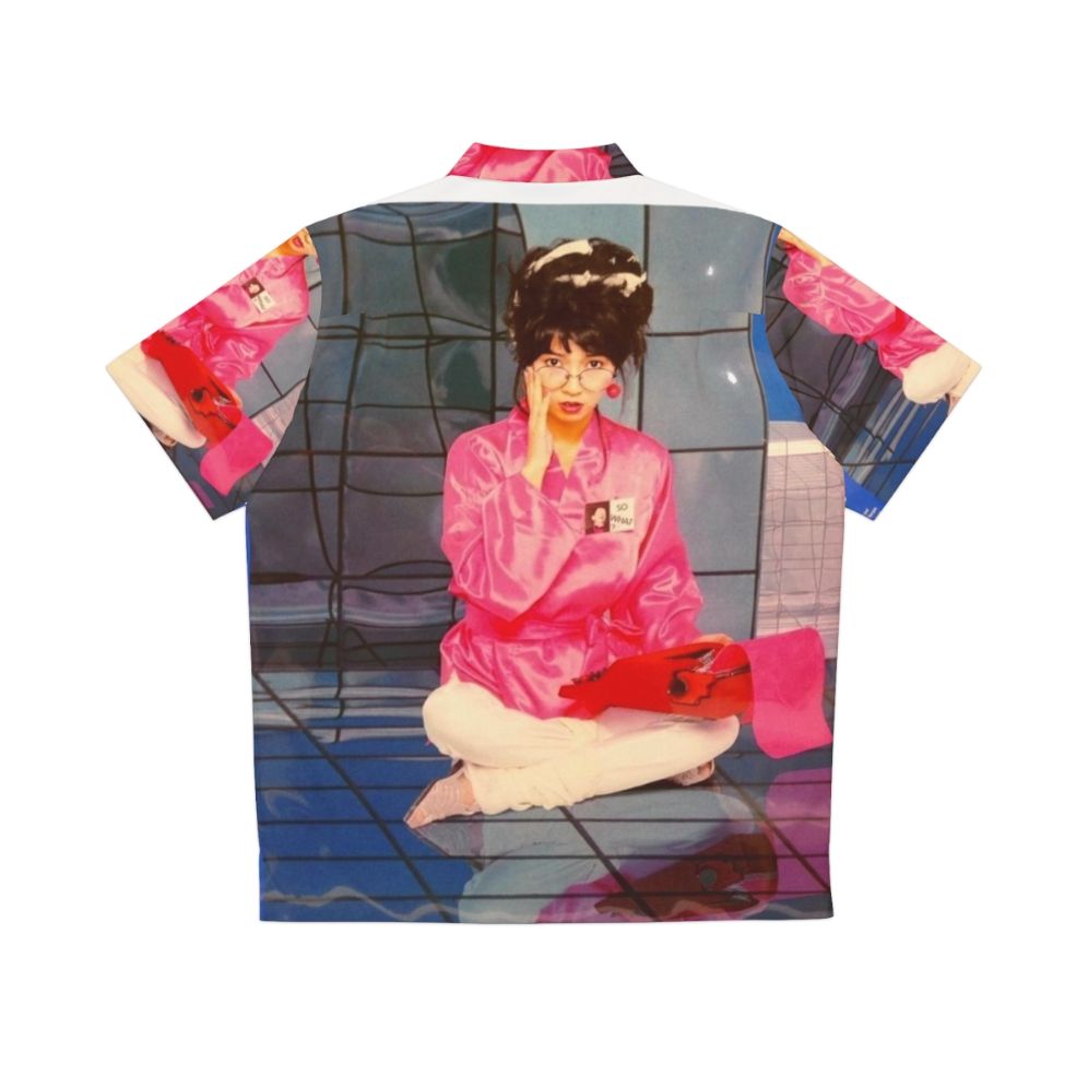 Vintage-inspired Hawaiian shirt with Tomoko Aran "I'm In Love" design - Back