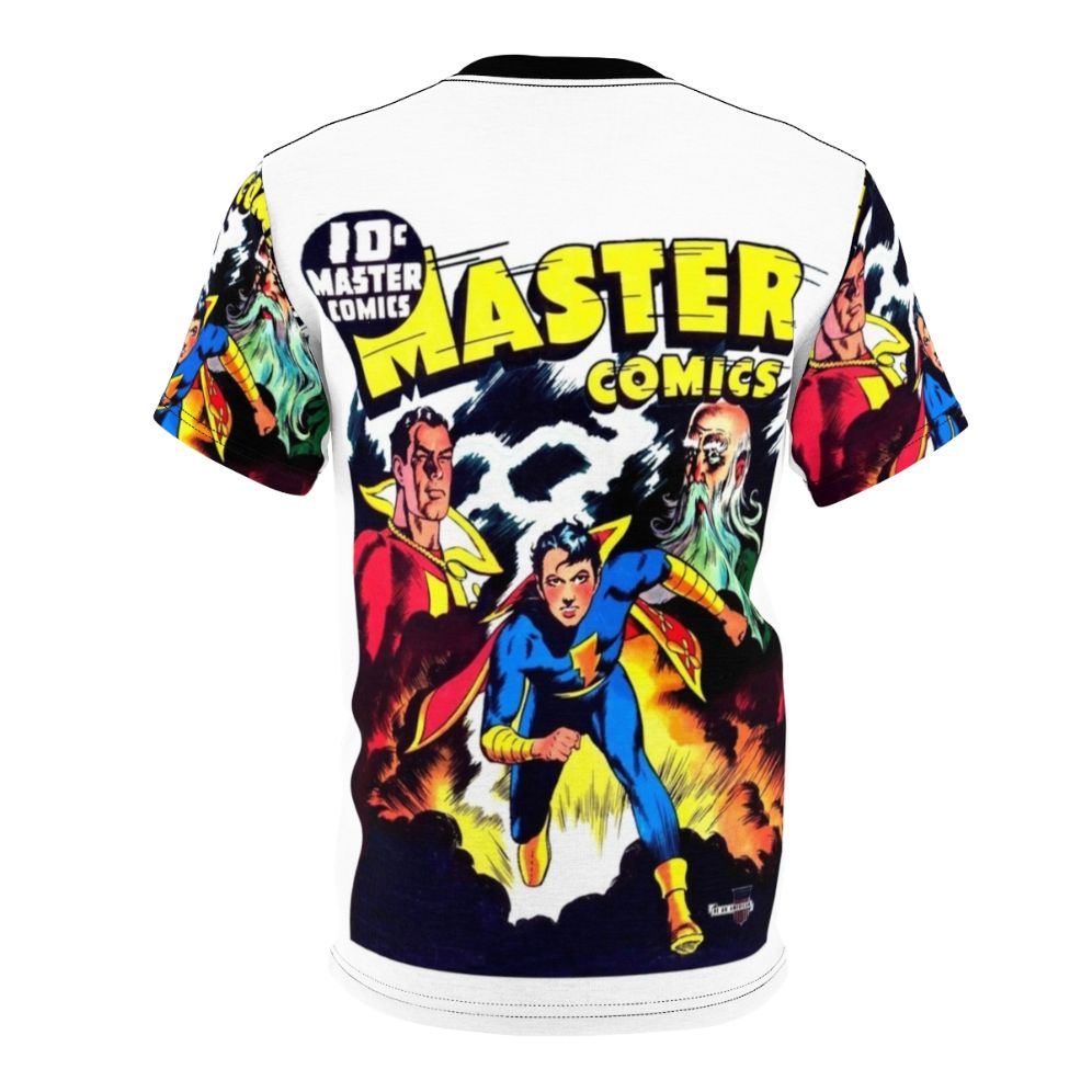 Vintage comic book-inspired t-shirt featuring the cover art of Master Comics No 23 - Back