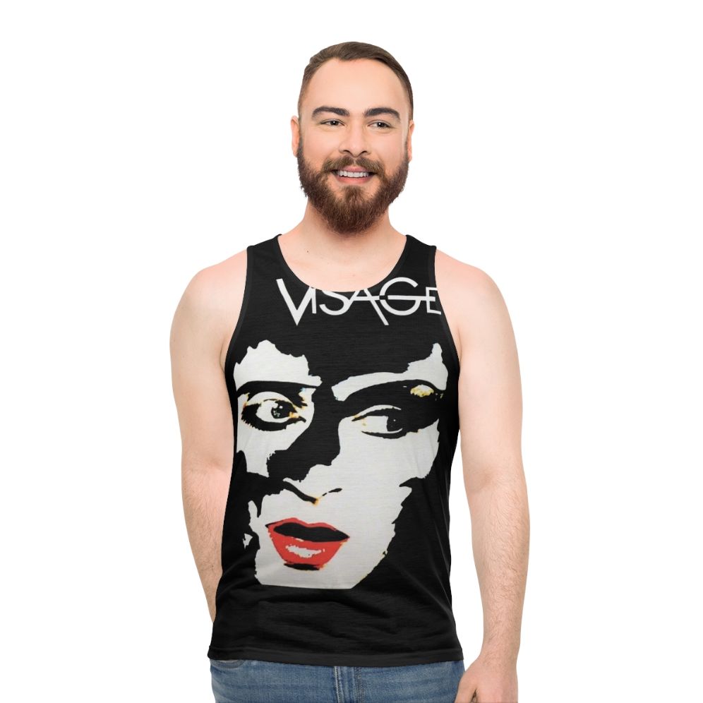 Unisex synth pop tank top - men