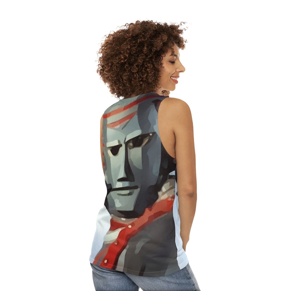 Power Punch Johnny Sokko Giant Robot Unisex Tank Top - women back