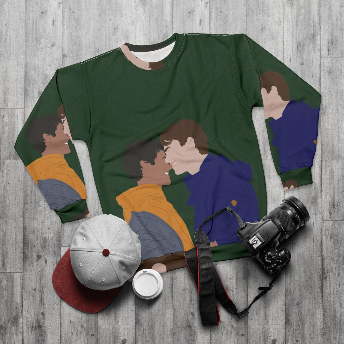 Young Royals S3 Prince Wilhelm and Simon Eriksson Sweatshirt - flat lay