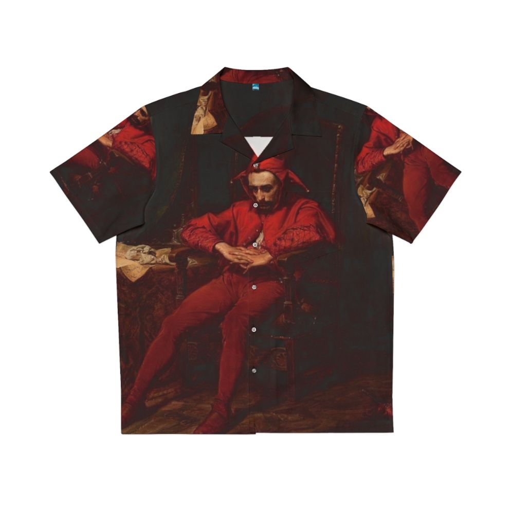 Vintage Hawaiian shirt featuring Jan Matejko's Stanczyk painting