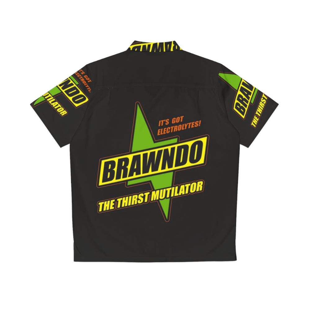 Brawndo Hawaiian Shirt - Idiocracy Inspired Comedy Apparel - Back