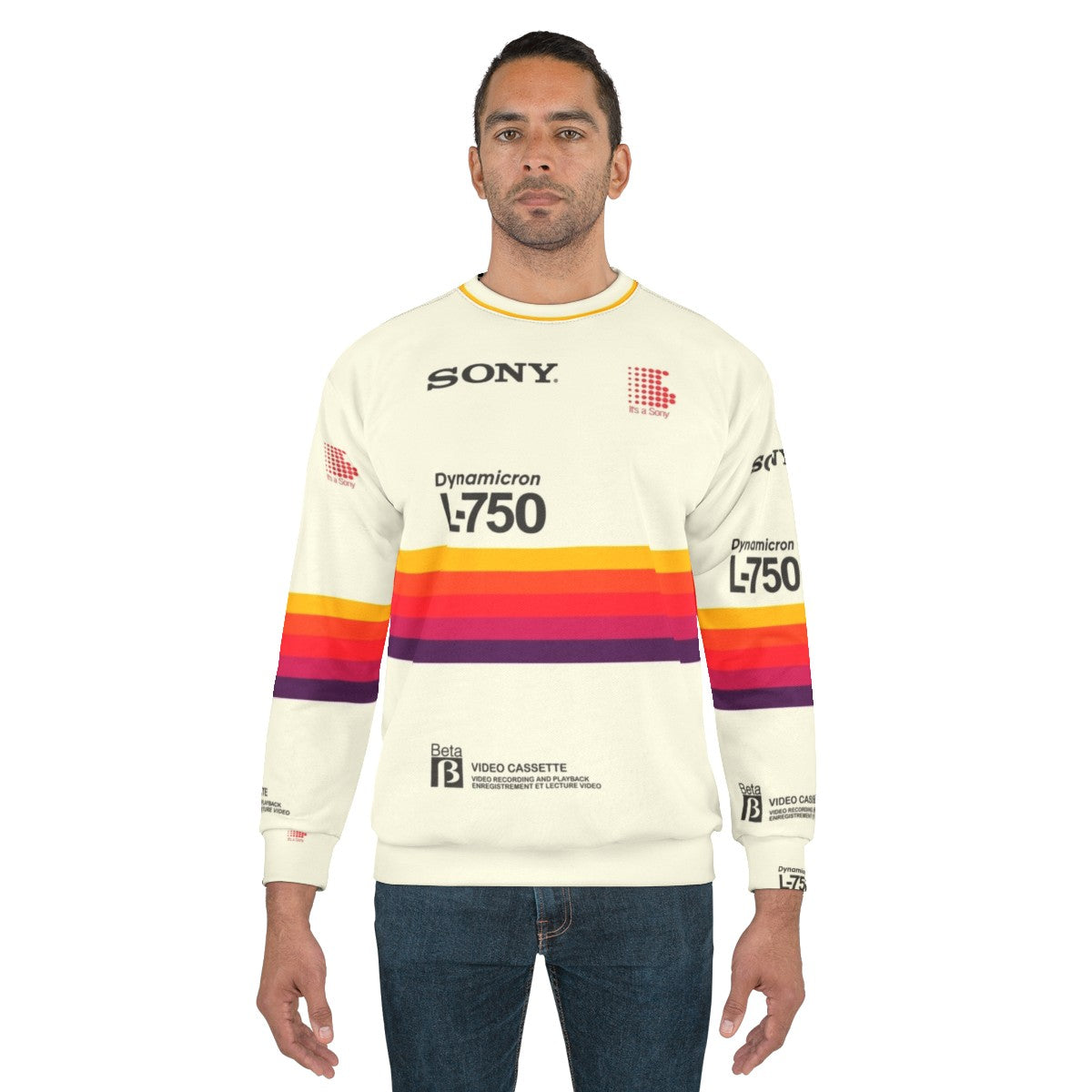 Retro Sony VHS Betamax 90s Sweatshirt - men