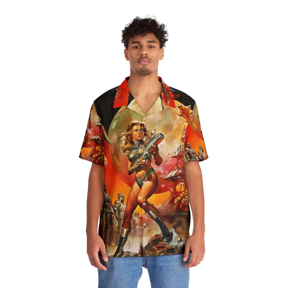 Barbarella Queen Of The Galaxy Hawaiian Shirt 2 - Sci-Fi Movie Inspired Colorful Shirt - People Front