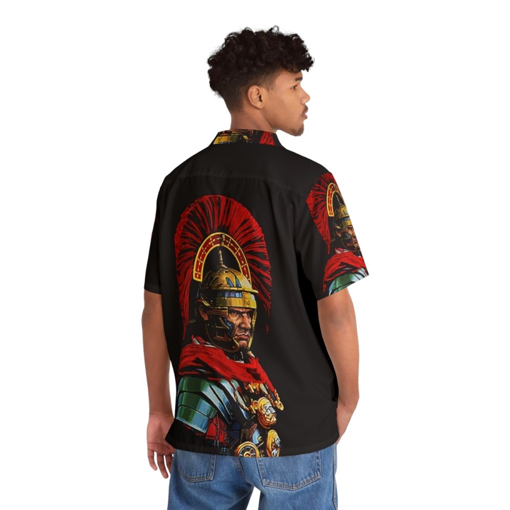 Roman Centurion Portrait Hawaiian Shirt - People Back