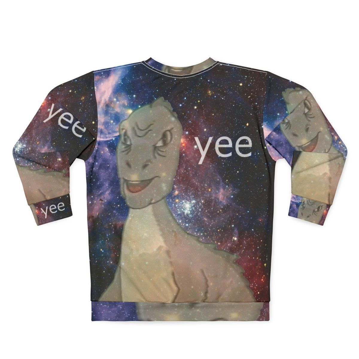 Cosmic T-Rex Dinosaur Sweatshirt - Back